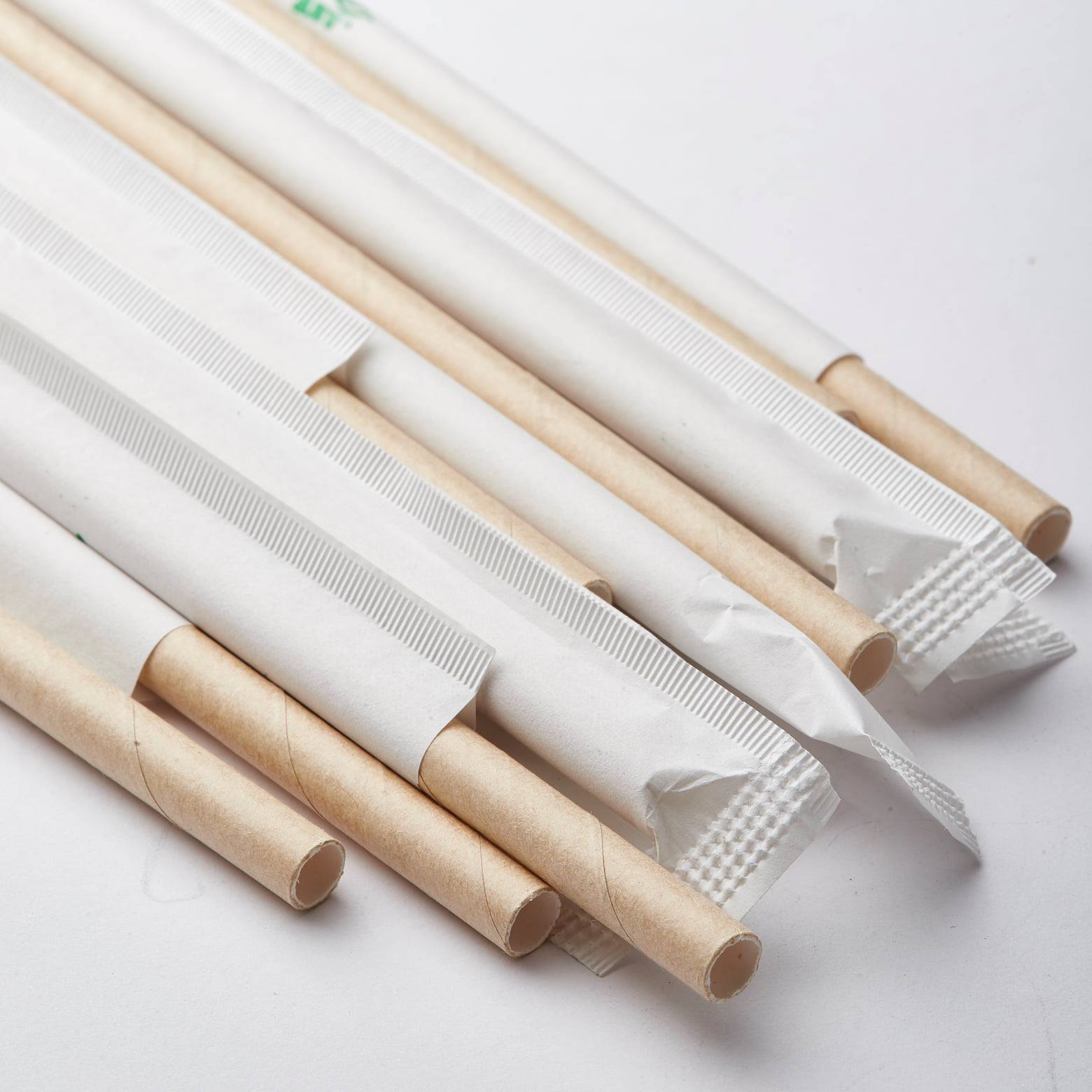 Ống hút giấy phi 6 màu nâu kraft bọc giấy