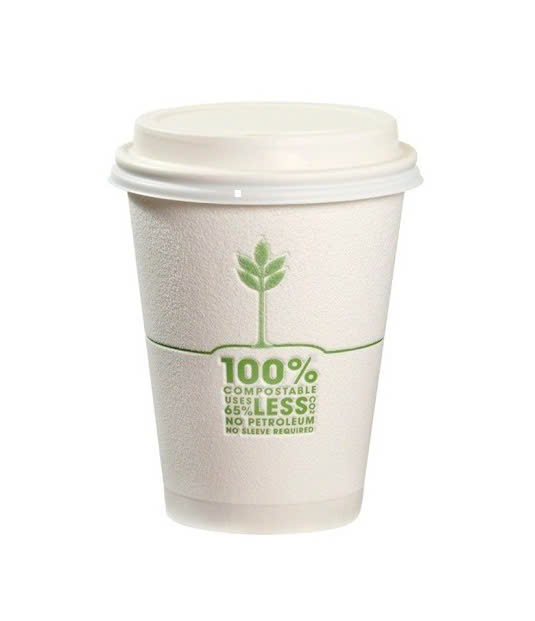 Ly giấy có nắp trắng (360ml) 