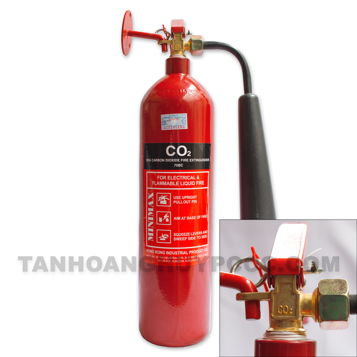 Bình chữa lửa khí CO2-3 kg