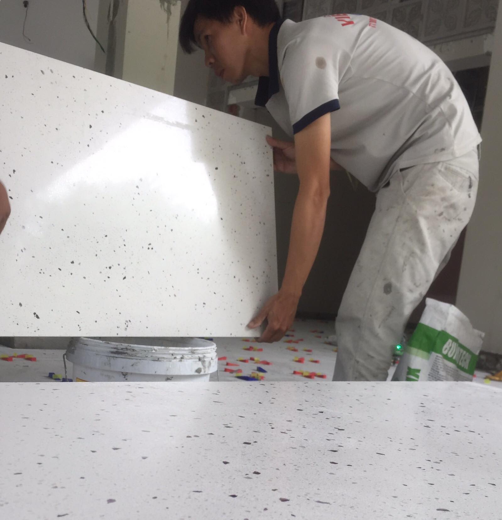 Thi công đá ốp lát cầu thang