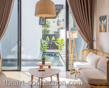 Thi công tranh Canvas biệt thự tại Đà Nẵng