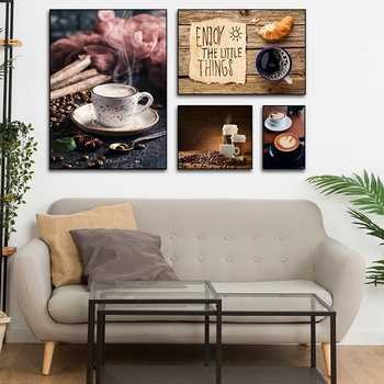 Tranh Gỗ Treo Tường Hương Vị Coffee