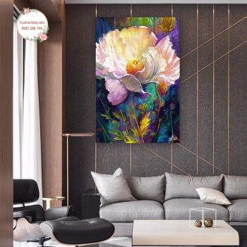 Tranh canvas sơn dầu Nghệ thuật của loài hoa