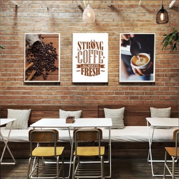 Tranh Gỗ Strong Coffee Always Fresh