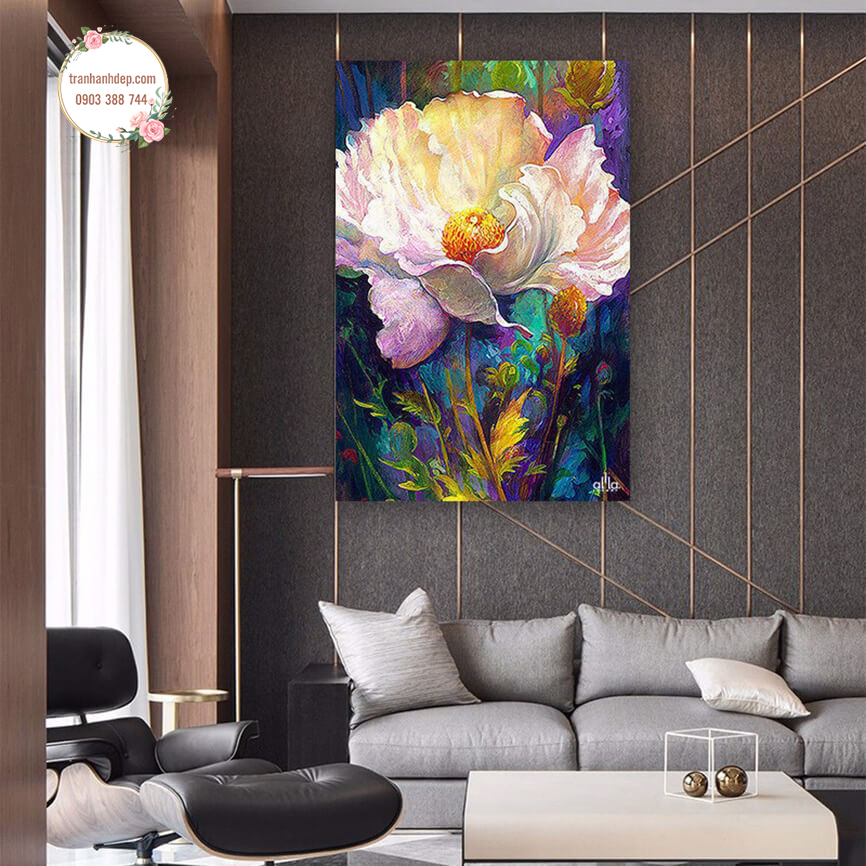 Tranh canvas sơn dầu Nghệ thuật của loài hoa