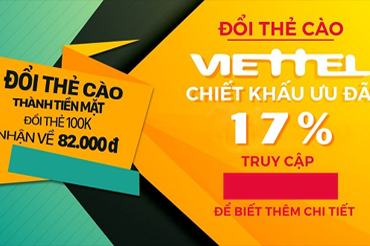 Bảng giá thẻ cào Viettel