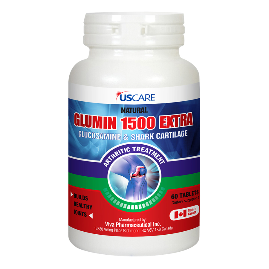 Thực Phẩm Chức Năng Bảo Vệ Và Tái Tạo Xương Khớp Glumin 1500 Extra Viva Pharmaceutical 