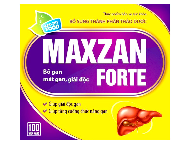Viên uống mát gan, tiêu độc Maxzan Fort (hộp 100 viên)