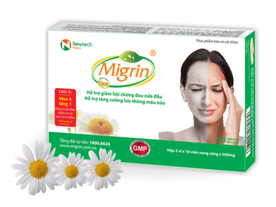 Migrin New Thảo Dược Cho Người Đau Nữa Đầu Và Thiếu Máu Não