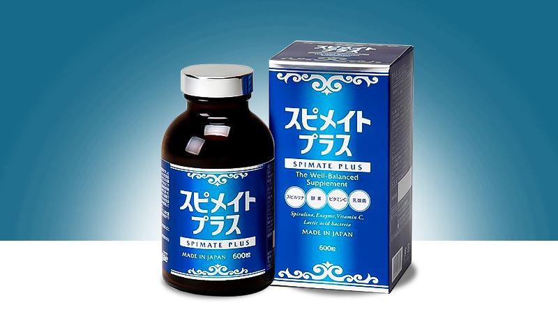 Tảo Spirulina Spimate Plus Hộp 600 Viên