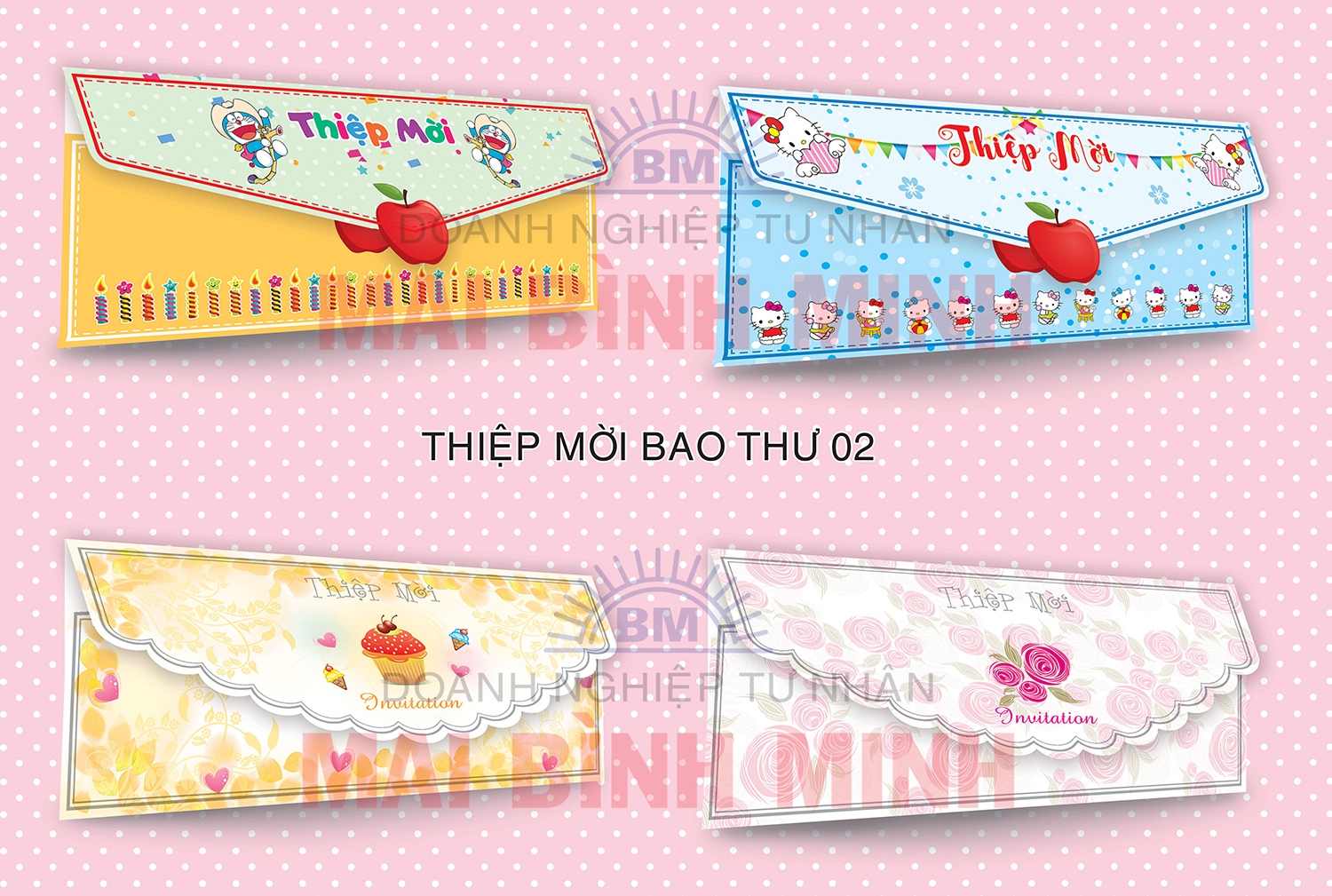 Thiệp mời bao thư 02