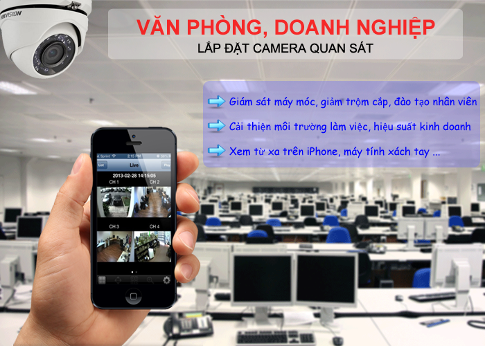 AN NINH CAMERA CHO VĂN PHÒNG 
