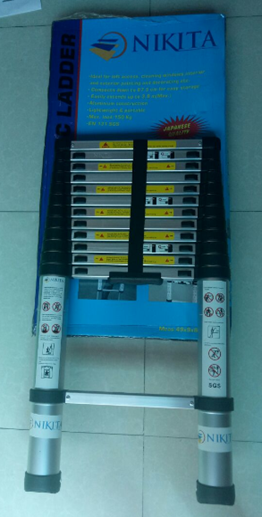 Aluminum ladders with a draw of 3,8m Nikita