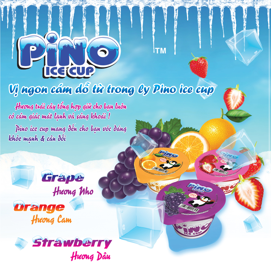 Thạch trái cây hỗn hợp PINO ICE CUP Túi 510g