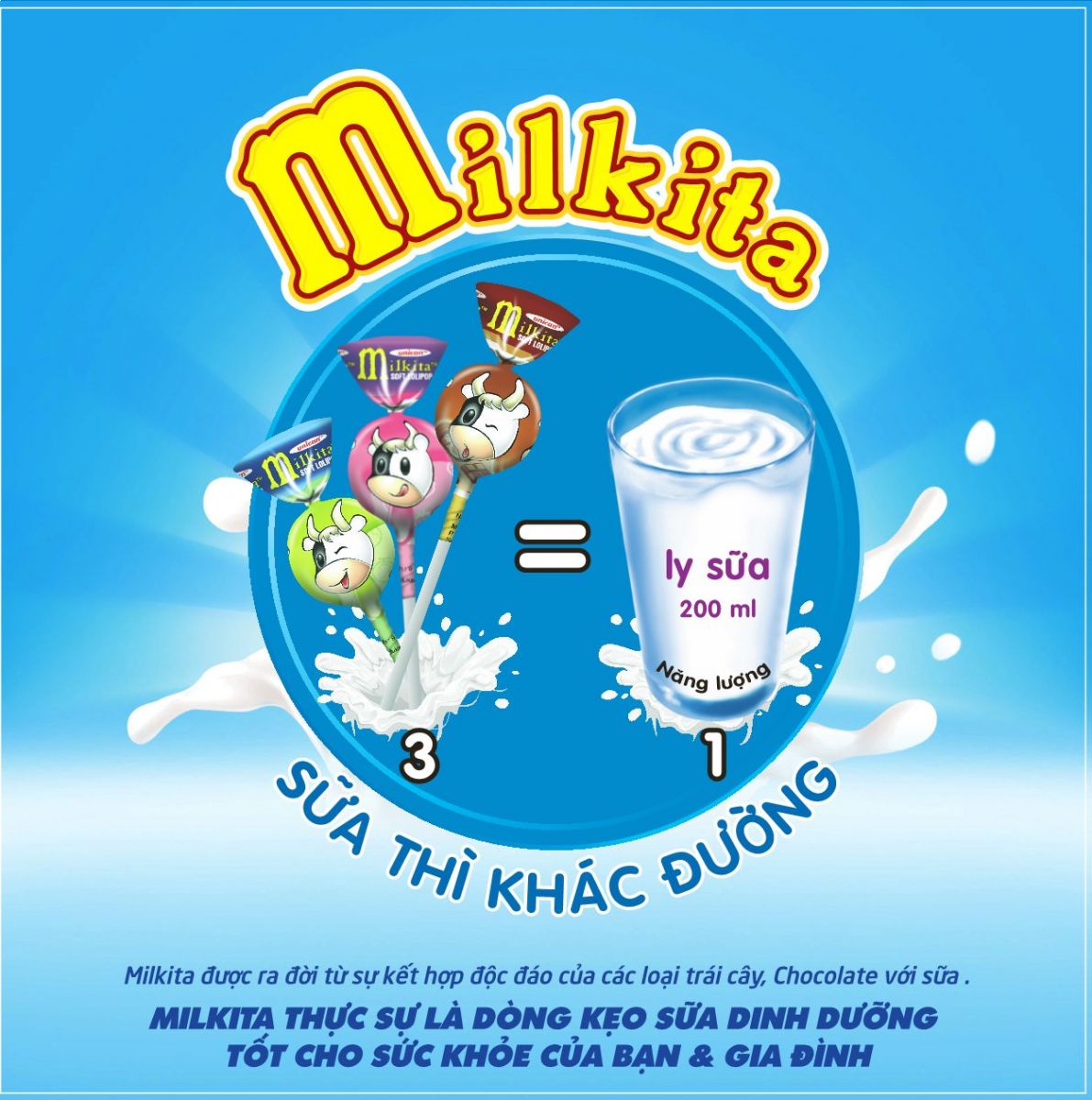 Kẹo mềm Sữa Dâu Milkita Túi 90g