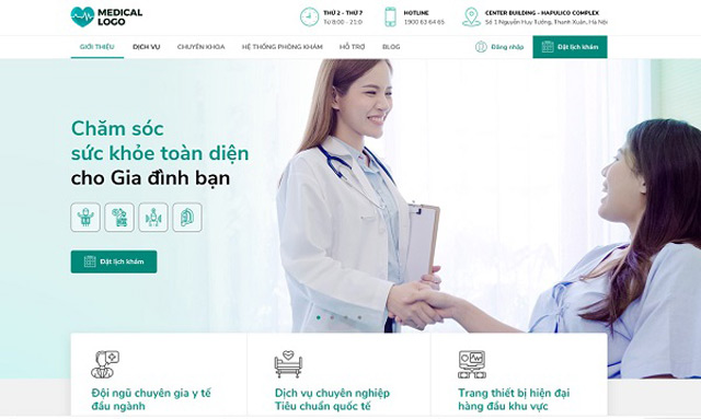 TÌM HIỂU THIẾT KẾ WEBSITE CHO PHÒNG KHÁM: ĐẶT LỊCH ONLINE 