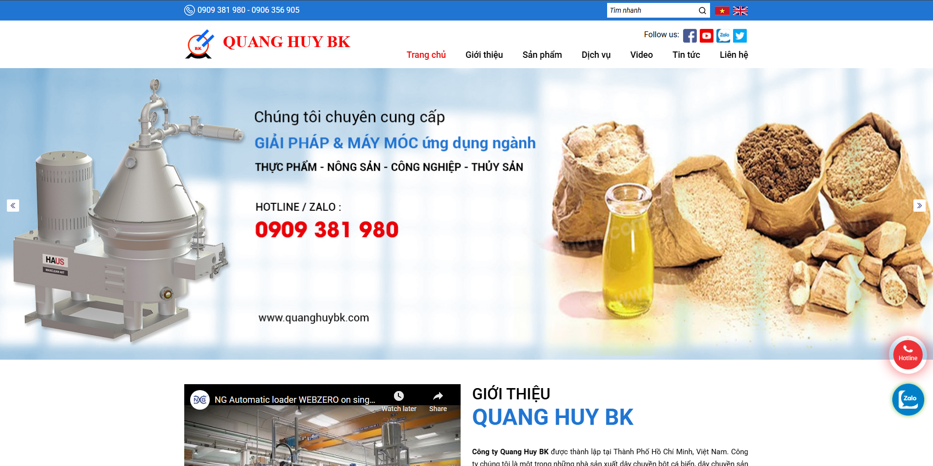 WEBSITE CHO CÔNG TY SẢN XUẤT: CHUYÊN NGHIỆP, ẤN TƯỢNG, NỔI BẬT NĂNG LỰC
