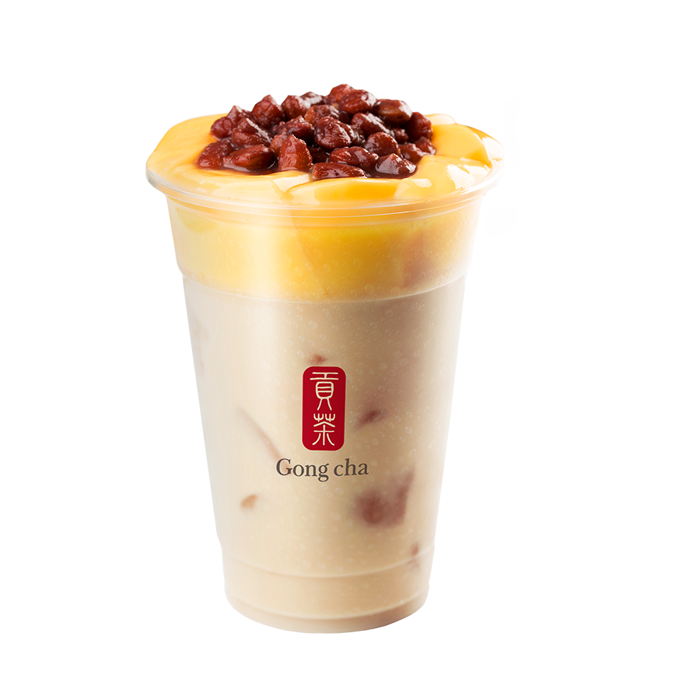 Trà sữa pudding đậu đỏ Gongcha