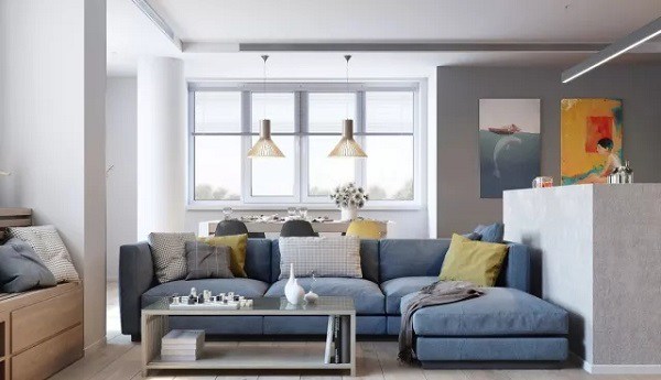 Interior design of the 70m2 apartment building is beautiful and trendy, not understanding about architecture can still do it