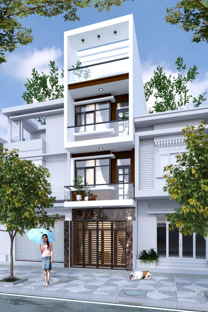 Làm thế nào để thiết kế mặt tiền nhà phố đẹp 4m tiện nghi?