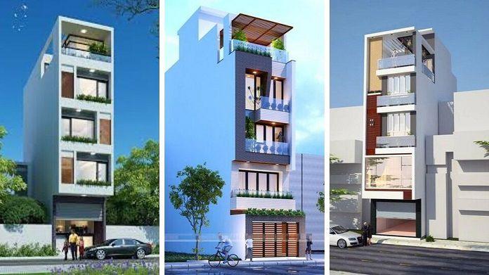 Mẫu thiết kế nhà 5x15m có thang máy 