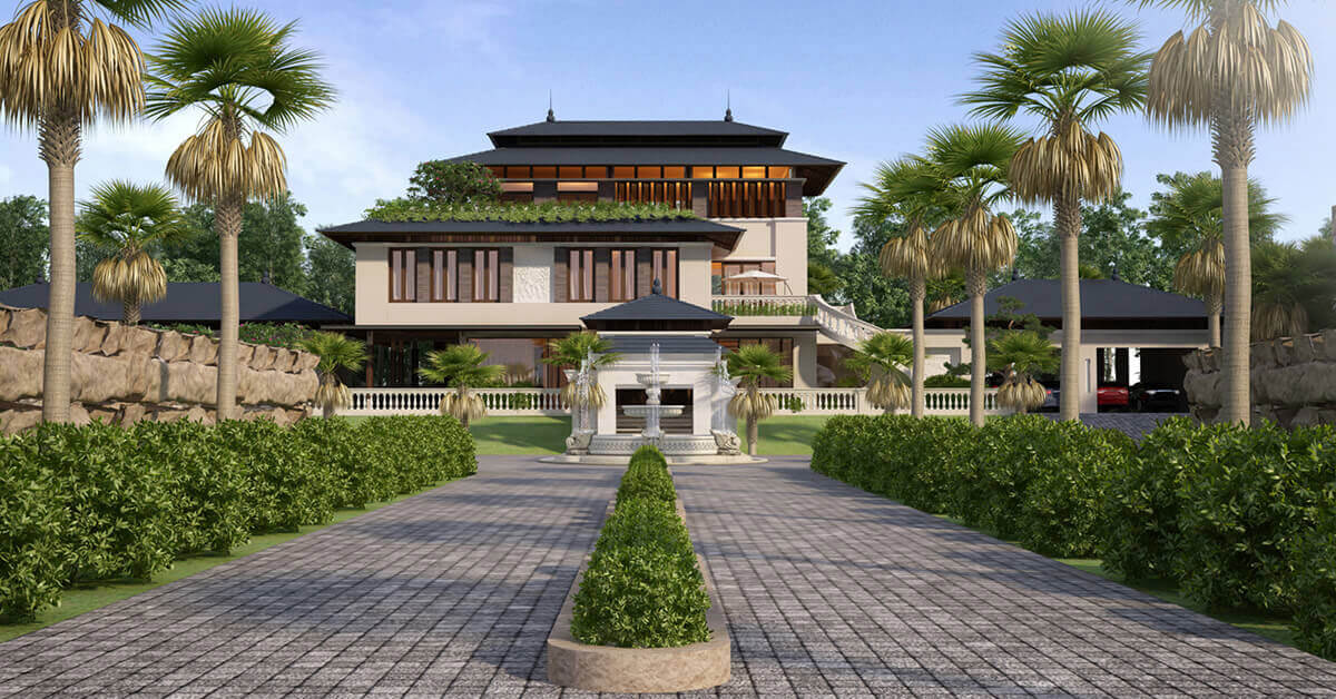 Đặc điểm của mẫu biệt thự nhà vườn 3 tầng