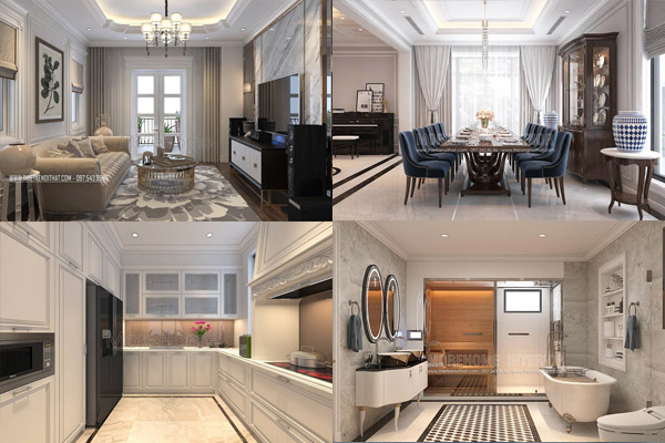 Kinh nghiệm thiết kế thi công nội thất biệt thự tối ưu chi phí