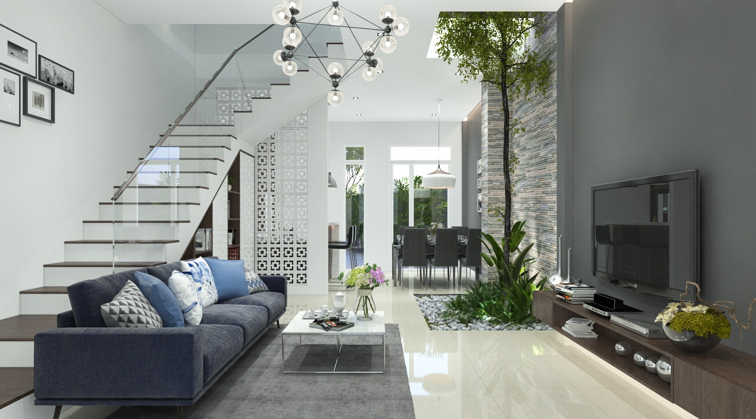 Ấn tượng với cách bố trí nội thất khi xây nhà 1 trệt 2 lầu