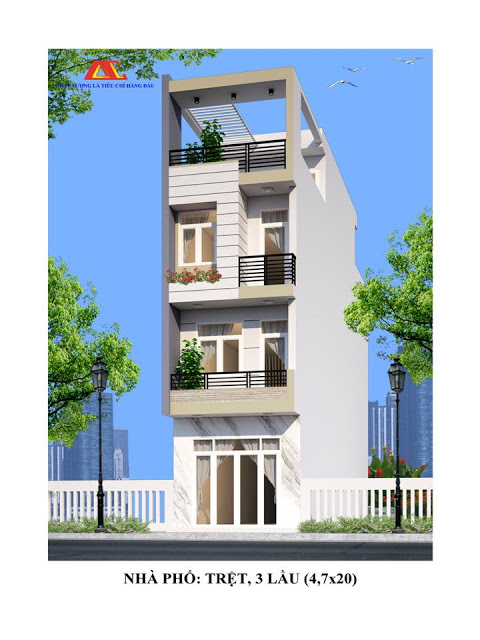 Mặt tiền nhà đẹp tháng 5 