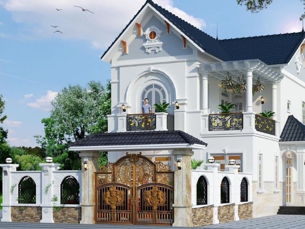 Mẫu nhà 1 trệt 1 lầu mái Thái đẹp được ưa chuộng nhất hiện nay