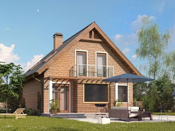 Mẫu nhà cấp 4 xây gạch mộc đẹp mê mẩn