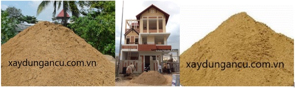 Cát vàng thi công phần thô