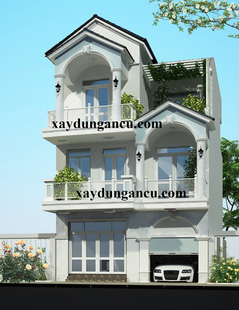 Khởi công xây dựng nhà phố mặt tiền 7m ở quận 9