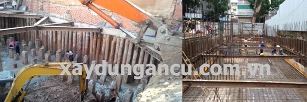 Ứng với mỗi điều kiện thi công sẽ áp dụng biện pháp đào móng phù hợp