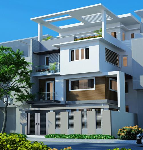 phong cách biệt thự hiện đại đơn giản