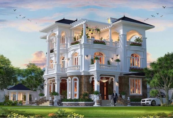 Biệt thự nhà vườn phong cách tân cổ điển