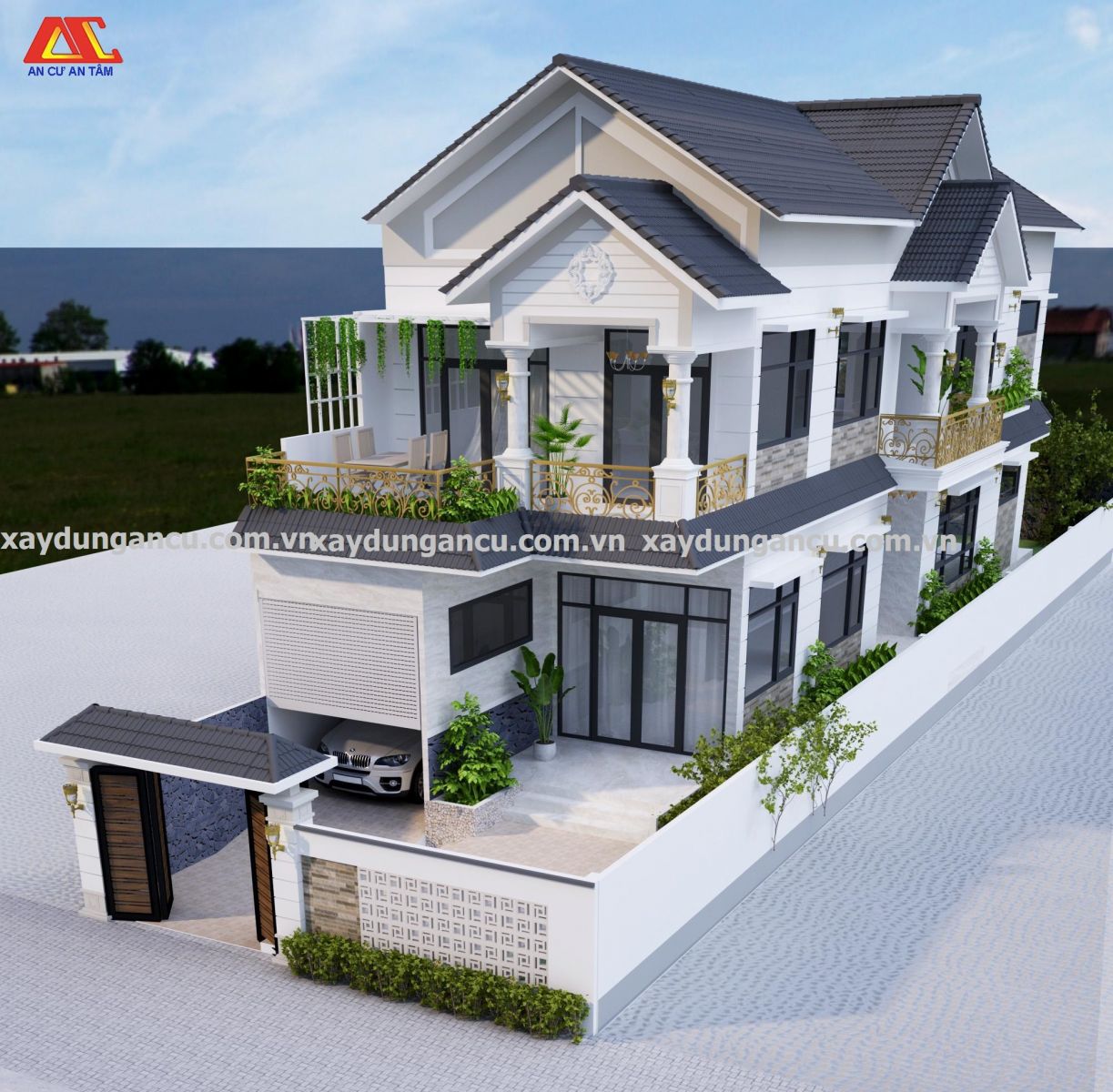 Khởi công xây dựng biệt thự vườn 10*35 ở hóc môn