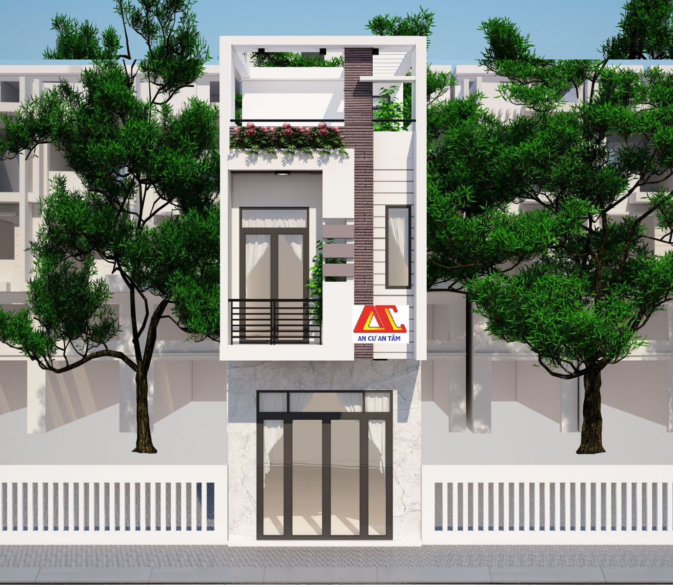 Khởi công xây dựng nhà phố 4m ở Bình Tân