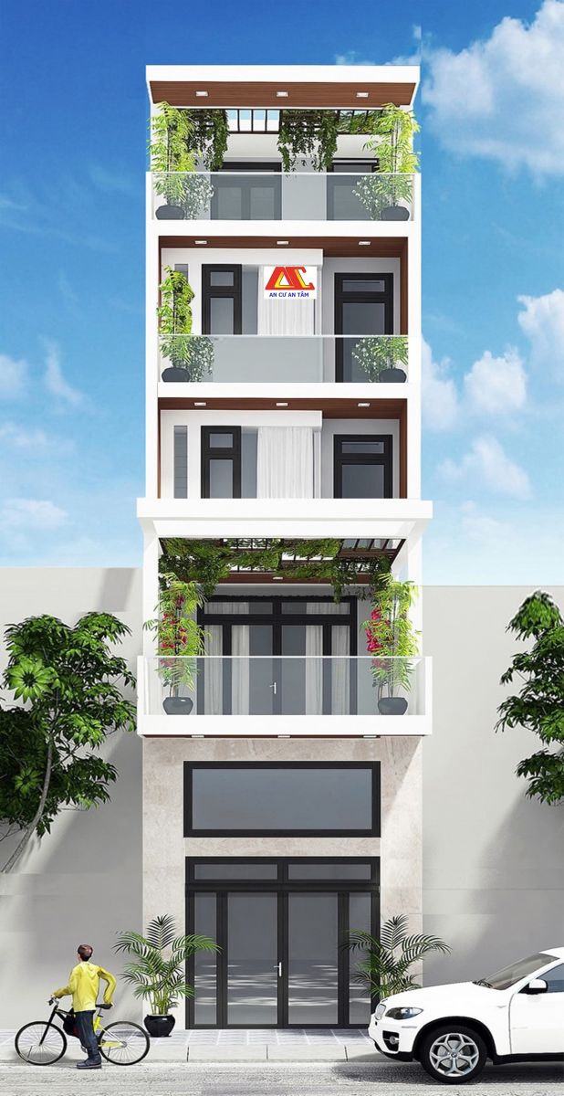 Hoàn thiện bàn giao nhà phố đẹp 5 tầng ở tân bình