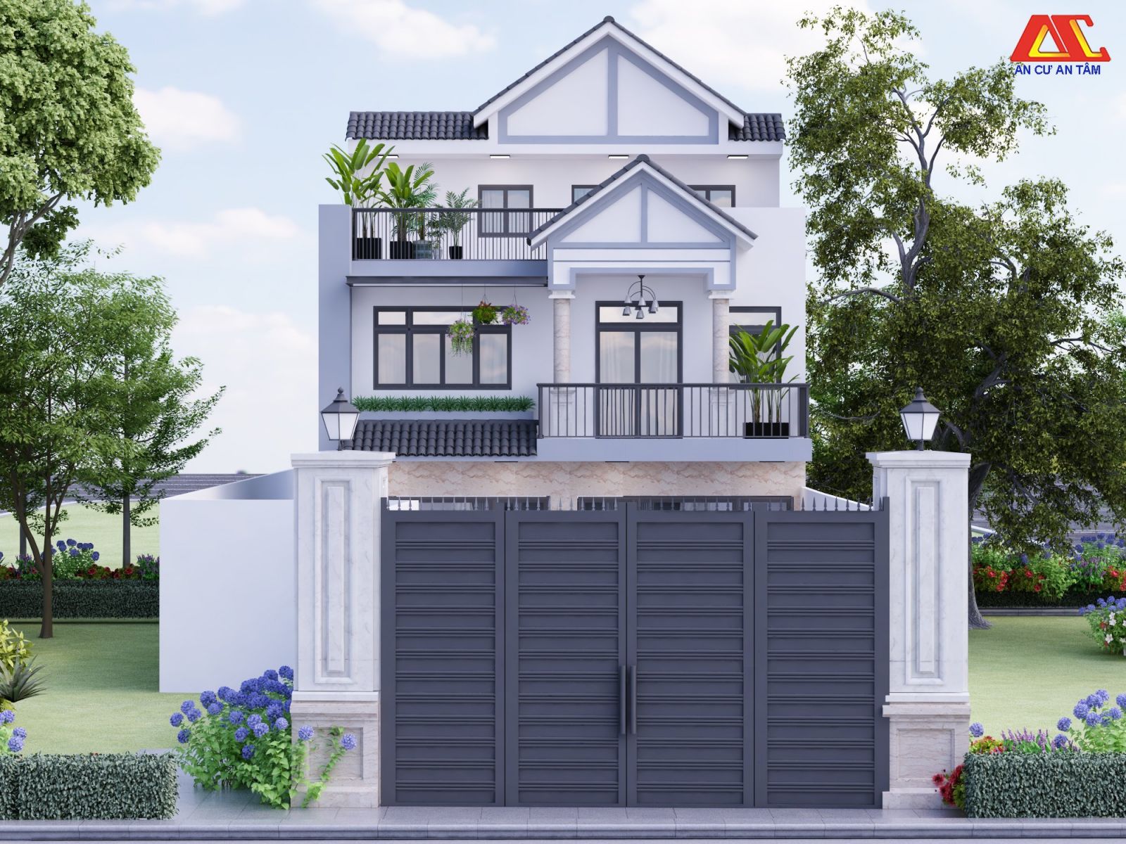 Khởi công xây dựng biệt thự vườn ở bình chánh