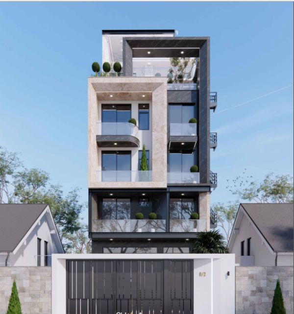 Khởi công xây dựng nhà 4 tầng 1 hầm 1 trệt 9x22m