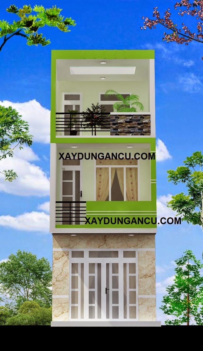 Khởi công xây dựng nhà phố mặt tiền 4m 2 tầng ở quận 6