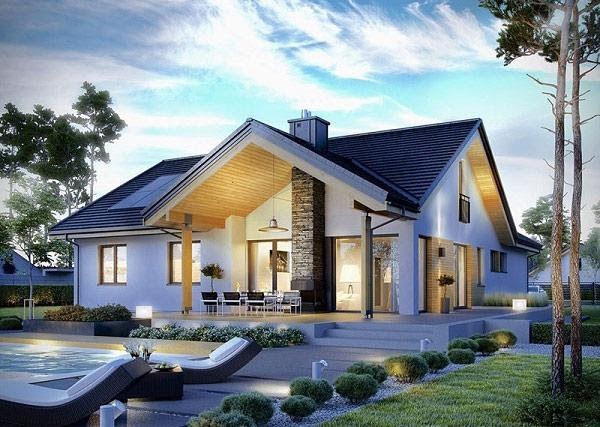 Thi công mẫu nhà 1 tầng 3 phòng ngủ hiện đại