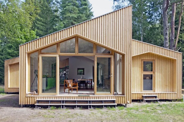 Xây nhà tiền chế sân vườn đẹp và lạ