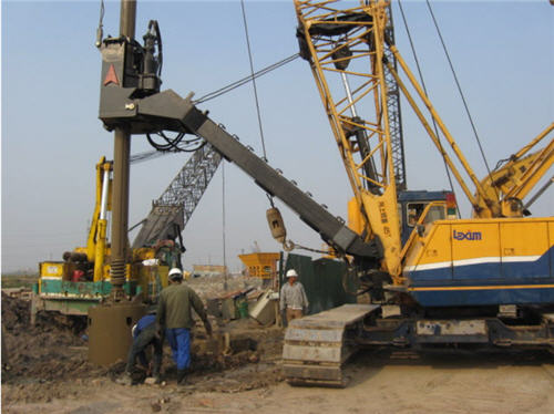 Construction of pile drilling