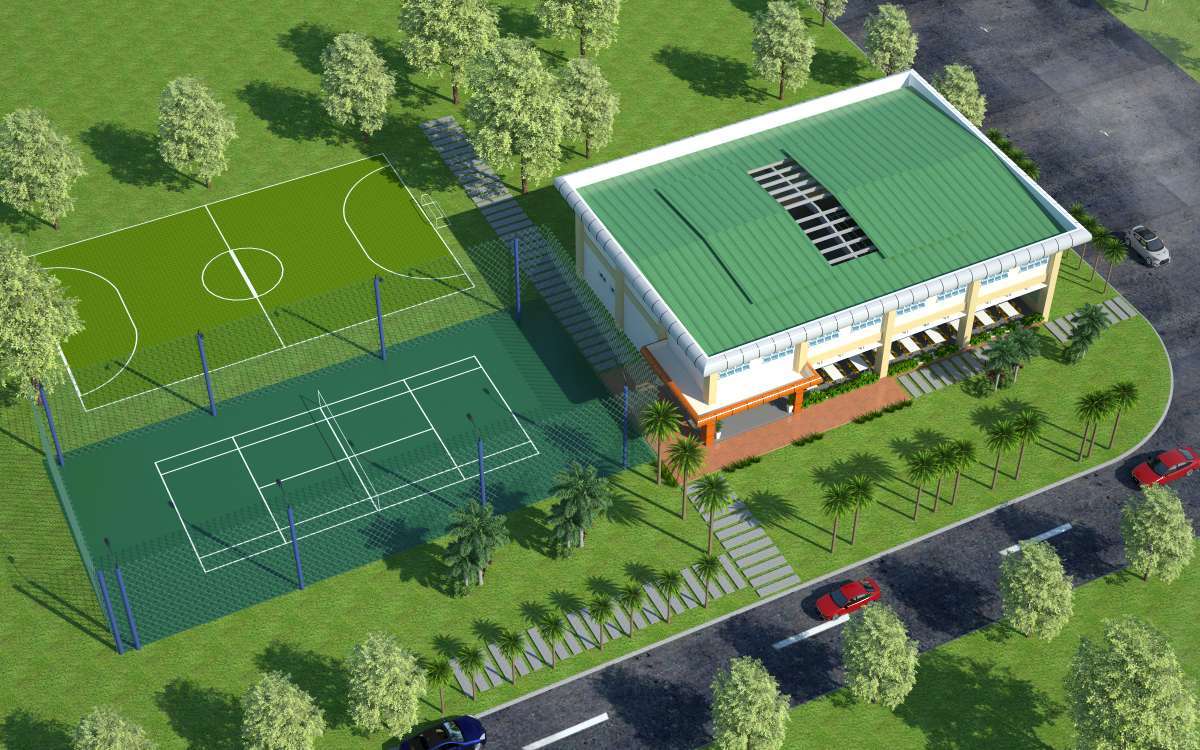 NHÀ THI ĐẤU, SÂN BÓNG ĐÁ MINI, SÂN TENIS