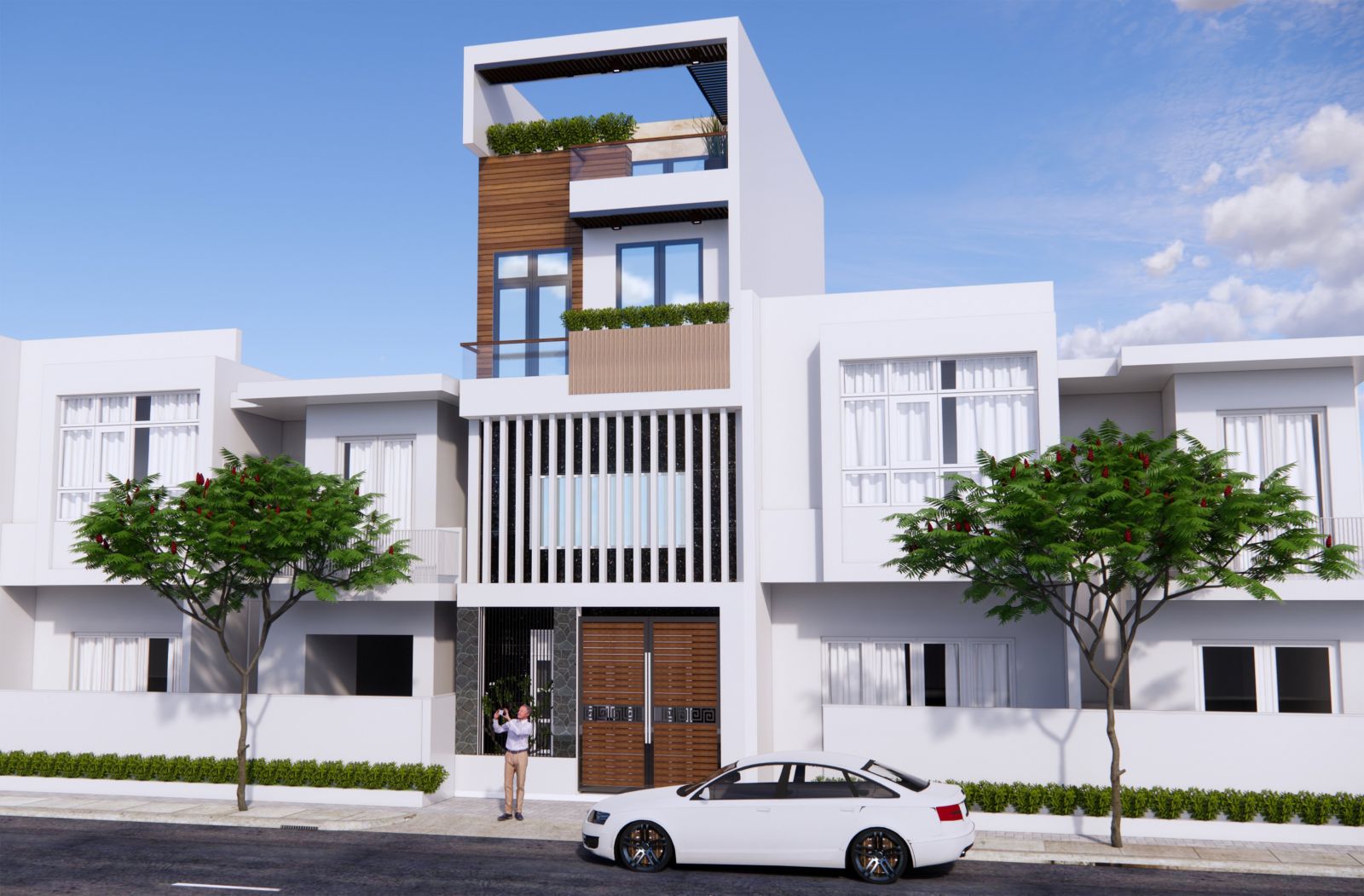 THIẾT KẾ VÀ THI CÔNG NHÀ PHỐ TẠI Q. BÌNH THẠNH, HCM
