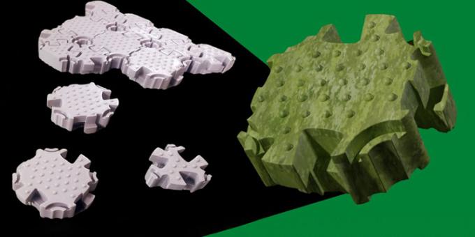 Gạch nổi cho phép xây dựng trên mặt nước