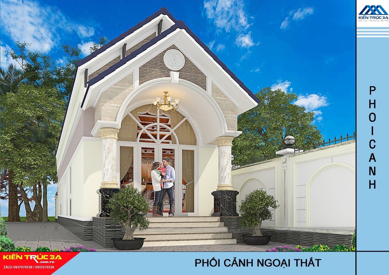 Công trình biệt thự nhà anh Hòa, Bình Dương